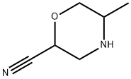 5-methylmorpholine-2-carbonitrile Struktur