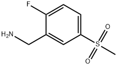 (2-fluoro-5-methanesulfonylphenyl)methanamine Struktur