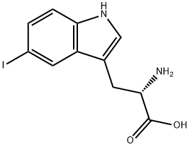 2-AMINO-3-(5-IODO-1H-INDOL-3-YL)PROPANOIC ACID Struktur