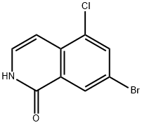 7-bromo-5-chloro-1,2-dihydroisoquinolin-1-one Struktur