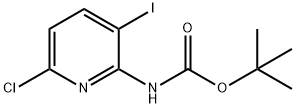 tert-Butyl (6-chloro-3-iodopyridin-2-yl)carbamate Struktur