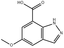 5-methoxy-1H-indazole-7-carboxylic acid Struktur