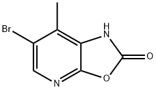 6-Bromo-7-methyl-1H-oxazolo[5,4-b]pyridin-2-one Struktur