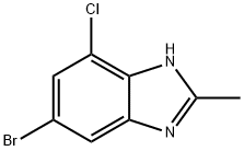 5-Bromo-7-chloro-2-methyl-1H-benzimidazole Struktur