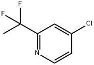 4-CHLORO-2-(1,1-DIFLUOROETHYL)PYRIDINE Struktur