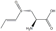 L-Cysteine,S-(1E)-1-propen-1-yl-, S-oxide, [S(R)]- Struktur