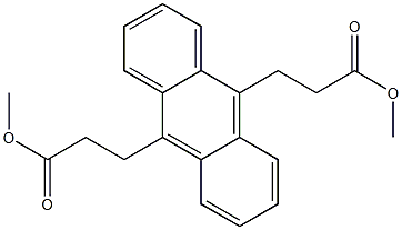 dimethyl 3,3'-(anthracene-9,10-diyl)dipropanoate Struktur