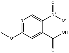 2-Methoxy-5-nitro-isonicotinic acid Struktur