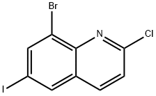 8-bromo-2-chloro-6-iodoquinoline Struktur