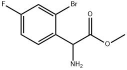 METHYL2-AMINO-2-(2-BROMO-4-FLUOROPHENYL)ACETATE Struktur