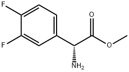 METHYL(2R)-2-AMINO-2-(3,4-DIFLUOROPHENYL)ACETATE Struktur