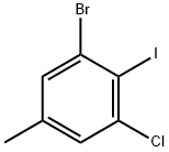 1-bromo-3-chloro-2-iodo-5-methylbenzene Struktur