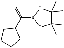 2-(1-Cyclopentylvinyl)-4,4,5,5-tetramethyl-1,3,2-dioxaborolane Struktur