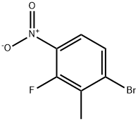 1-bromo-3-fluoro-2-methyl-4-nitrobenzene Struktur