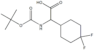 a-(Boc-amino)-4,4-difluorocyclohexaneacetic acid Struktur