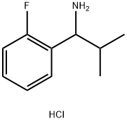 1-(2-FLUOROPHENYL)-2-METHYLPROPAN-1-AMINE HYDROCHLORIDE Struktur