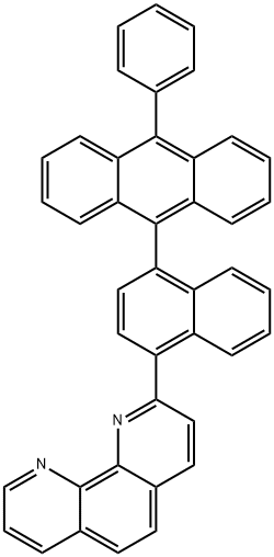 1,10-Phenanthroline, 2-[4-(10-phenyl-9-anthracenyl)-1-naphthalenyl]- Struktur