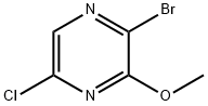 2-Bromo-5-chloro-3-methoxypyrazine Struktur