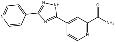 4-(5-(pyridin-4-yl)-1H-1,2,4-triazol-3-yl)picolinamide Struktur