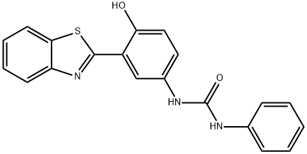 1-(3-(benzo[d]thiazol-2-yl)-4-hydroxyphenyl)-3-phenylurea Struktur