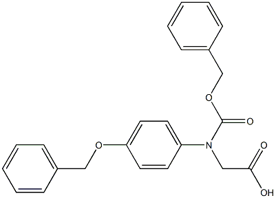 N-Cbz-S-4-(phenylmethoxy)-phenylglycine Struktur