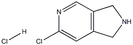 1H-PYRROLO[3,4-C]PYRIDINE, 6-CHLORO-2,3-DIHYDRO-, HCL Struktur