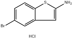 5-bromo-1-benzothiophen-2-amine hydrochloride Struktur