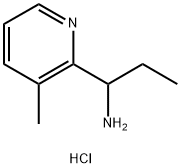 1-(3-Methylpyridin-2-yl)propan-1-amine dihydrochloride Struktur