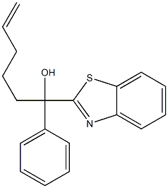 1-(benzo[d]thiazol-2-yl)-1-phenylhex-5-en-1-ol Struktur