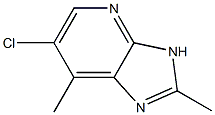 6-Chloro-2,7-dimethyl-3H-imidazo[4,5-b]pyridine Struktur