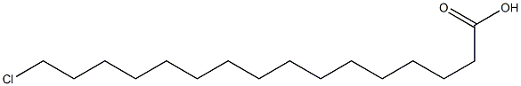 Hexadecanoic acid, 16-chloro- Struktur