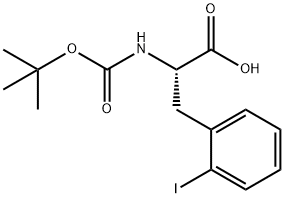 DL-N-[(1,1-dimethylethoxy)carbonyl]-2-iodo- Phenylalanine Struktur