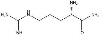 Pentanamide, 2-amino-5-[(aminoiminomethyl)amino]-, (S)- Struktur