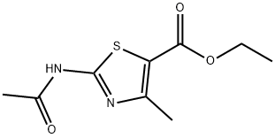 5-Thiazolecarboxylicacid, 2-(acetylamino)-4-methyl-, ethyl ester Struktur