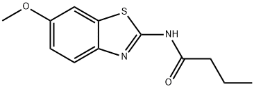 N-(6-methoxybenzo[d]thiazol-2-yl)butyramide Struktur