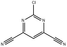 4,6-Pyrimidinedicarbonitrile,2-chloro- Struktur