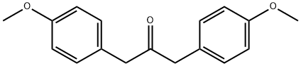 2-Propanone, 1,3-bis(4-methoxyphenyl)- Struktur