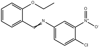 (4-chloro-3-nitrophenyl)(2-ethoxybenzylidene)amine Struktur