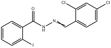 N'-(2,4-dichlorobenzylidene)-2-iodobenzohydrazide Struktur