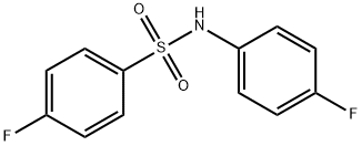 4-fluoro-N-(4-fluorophenyl)benzenesulfonamide Struktur