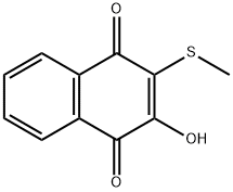 1,4-Naphthalenedione,2-hydroxy-3-(methylthio)- Struktur