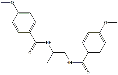 N,N'-1,2-propanediylbis(4-methoxybenzamide) Struktur