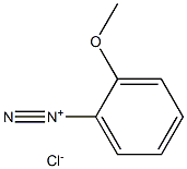 Benzenediazonium, 2-methoxy-, chloride Struktur