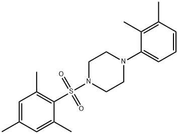 1-(2,3-dimethylphenyl)-4-(mesitylsulfonyl)piperazine Struktur