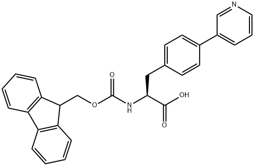 N-Fmoc-4-(3-pyridinyl)-L-phenylalanine Struktur