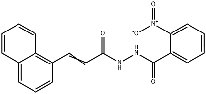 N'-[3-(1-naphthyl)acryloyl]-2-nitrobenzohydrazide Struktur