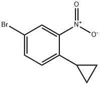 Benzene, 4-bromo-1-cyclopropyl-2-nitro- Structure