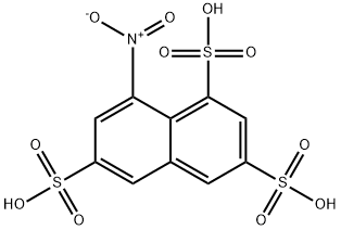 1,3,6-Naphthalenetrisulfonic acid, 8-nitro- Struktur