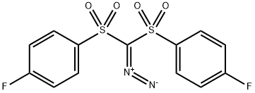 Bis(4-fluorophenylsulfonyl) diazomethane Struktur