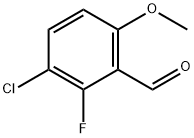 3-CHLORO-2-FLUORO-6-METHOXYBENZALDEHYDE Struktur